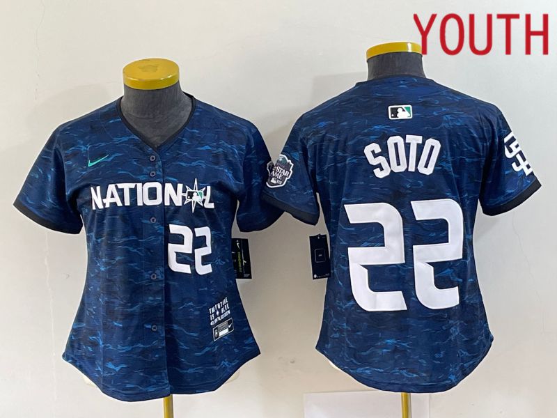 Youth San Diego Padres #22 Soto National League Nike Royal 2023 MLB All Star MLB Jersey->arizona cardinals->NFL Jersey